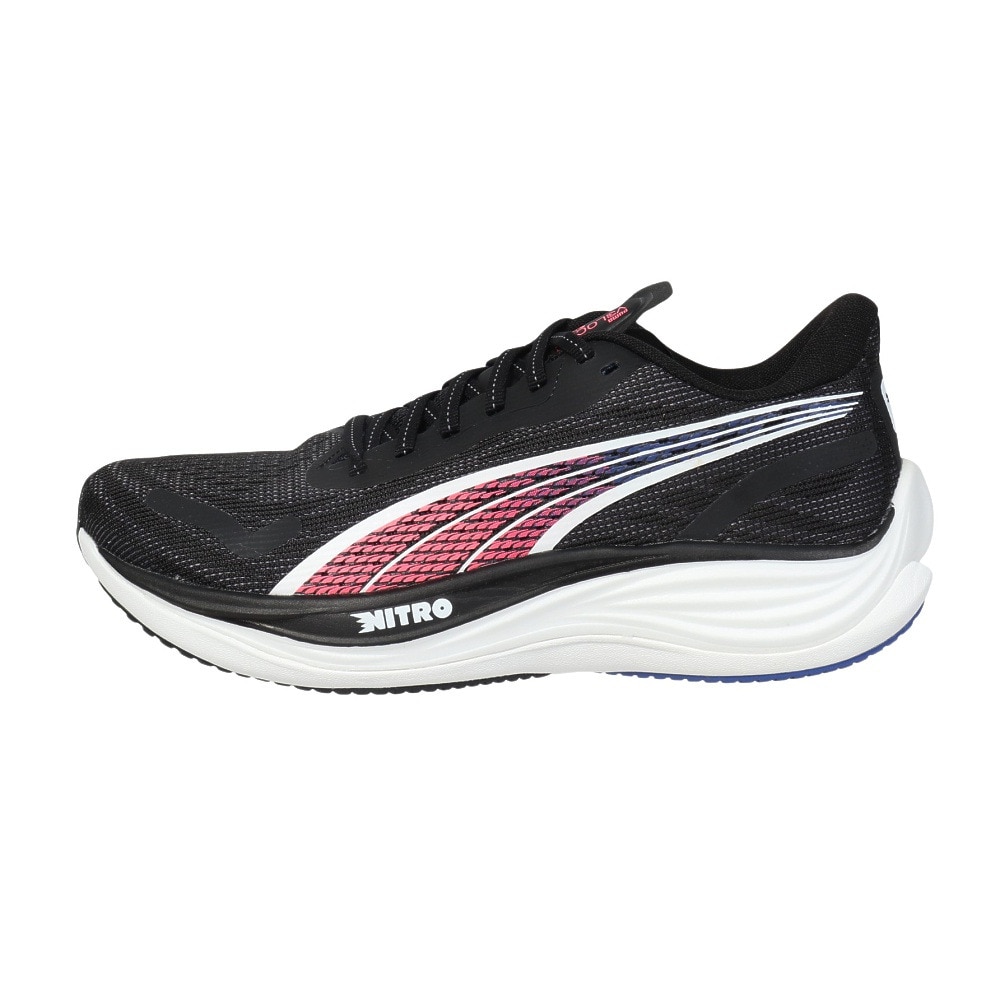 プーマ（PUMA）（メンズ）ランニングシューズ ヴェロシティニトロ3 ブラック 37774816 スニーカー ジョギング ウォーク 厚底 クッション性
