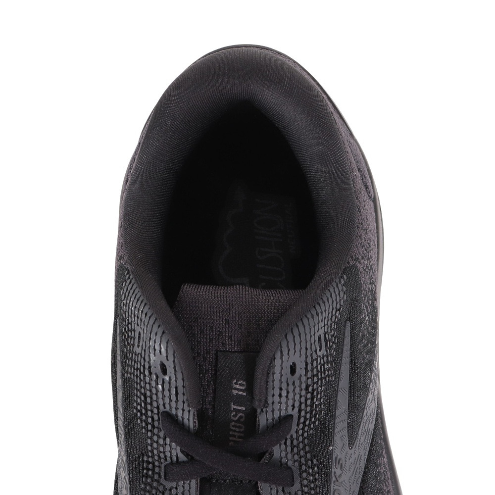 ブルックス（BROOKS）（メンズ）ランニングシューズ ジョギングシューズ ゴースト16 スーパーワイド BRM4185 BLK