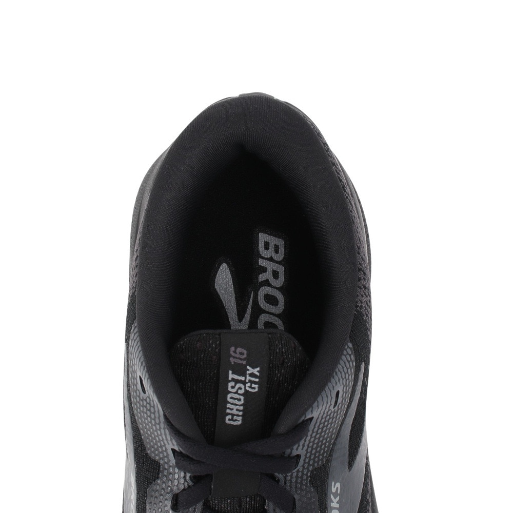 ブルックス（BROOKS）（メンズ）ランニングシューズ ゴースト16 GTX ブラック BRM4303 BLK スニーカー トレーニング ウォーキング ジョグ 防水 軽量 反発性