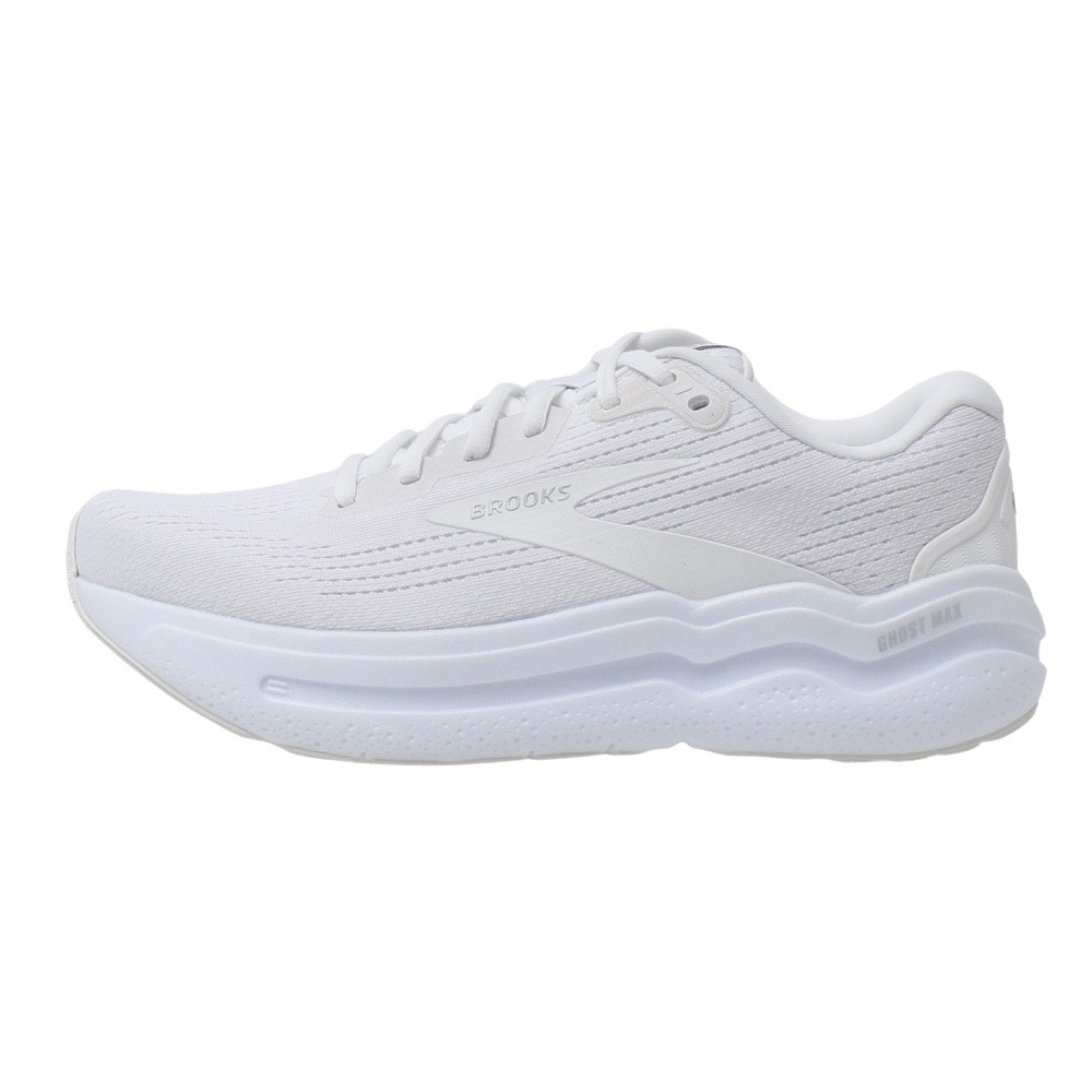ブルックス（BROOKS）（メンズ）ランニングシューズ ゴーストマックス2 ホワイト BRM4313 W スニーカー ジョギングシューズ ウォーキング トレーニング 厚底