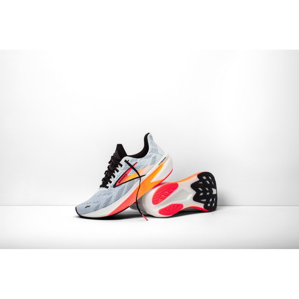 ブルックス（BROOKS）（メンズ）ランニングシューズ ハイペリオン2 ホワイト BRM4323 W/OR スニーカー スポーツ トレーニング ジョギング 軽量 反発性