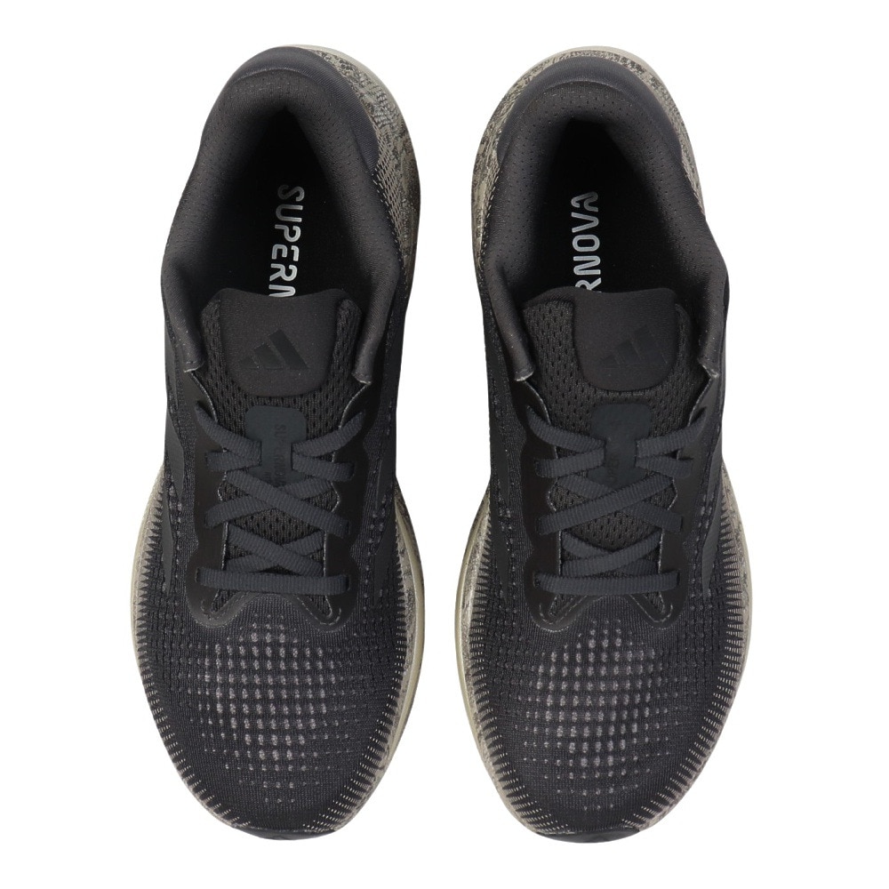 アディダス（adidas）（メンズ）ランニングシューズ スーパーノヴァライズ ブラック グレー ID8781 スニーカー ジョギング クッション性 快適