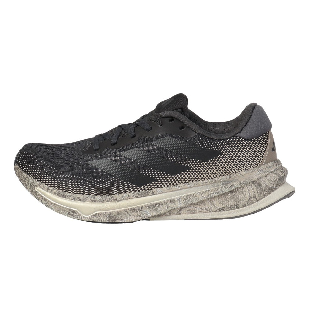 アディダス（adidas）（メンズ）ランニングシューズ スーパーノヴァライズ ブラック グレー ID8781 スニーカー ジョギング クッション性 快適