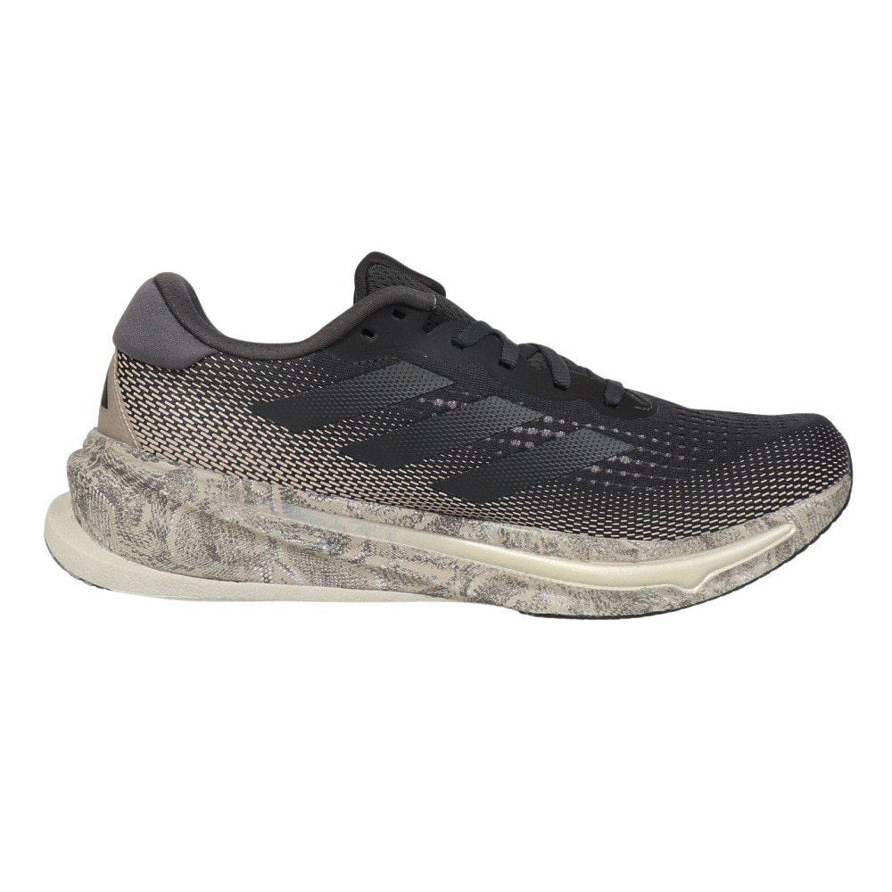 アディダス（adidas）（メンズ）ランニングシューズ スーパーノヴァライズ ブラック グレー ID8781 スニーカー ジョギング クッション性 快適