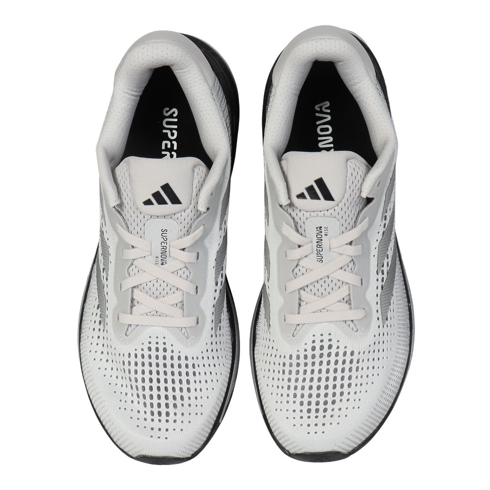 アディダス（adidas）（メンズ）ランニングシューズ スーパーノヴァライズ グレー ブラック ID8782 スニーカー ジョギング クッション性 快適