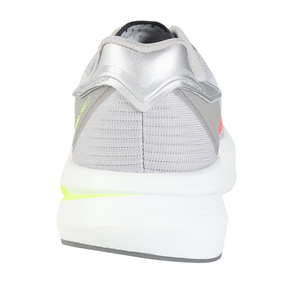 アディダス（adidas）（メンズ）ランニングシューズ アディゼロデュラモスピード2 M グレー JQ2200 スニーカー ジョギング 部活 軽量 通気性
