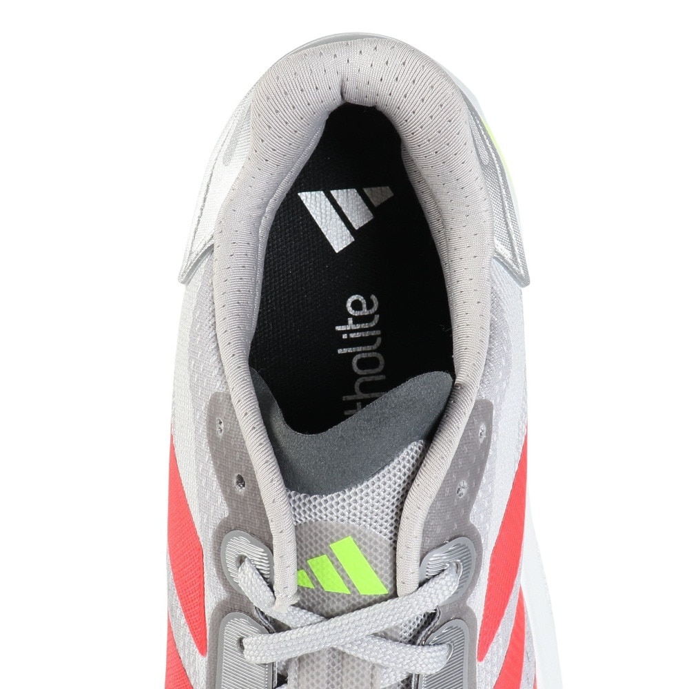 アディダス（adidas）（メンズ）ランニングシューズ アディゼロデュラモスピード2 M グレー JQ2200 スニーカー ジョギング 部活 軽量 通気性