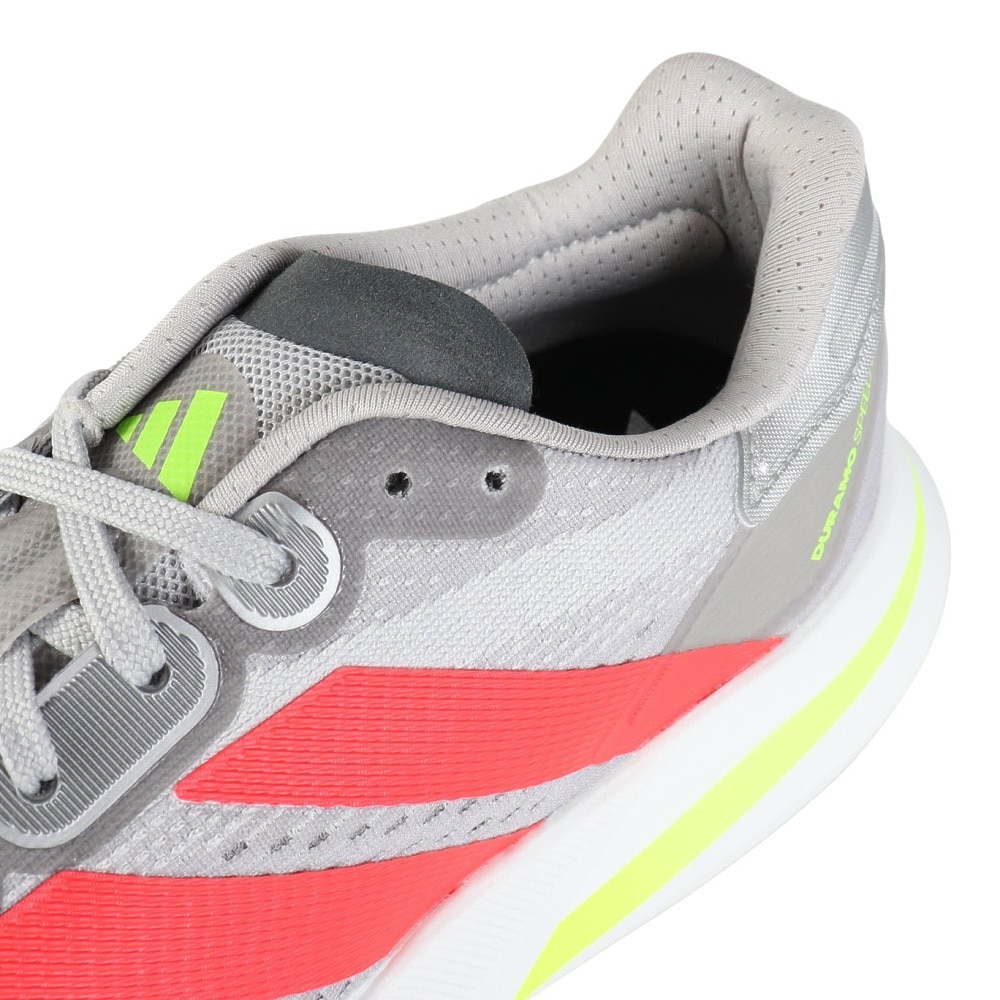 アディダス（adidas）（メンズ）ランニングシューズ アディゼロデュラモスピード2 M グレー JQ2200 スニーカー ジョギング 部活 軽量 通気性