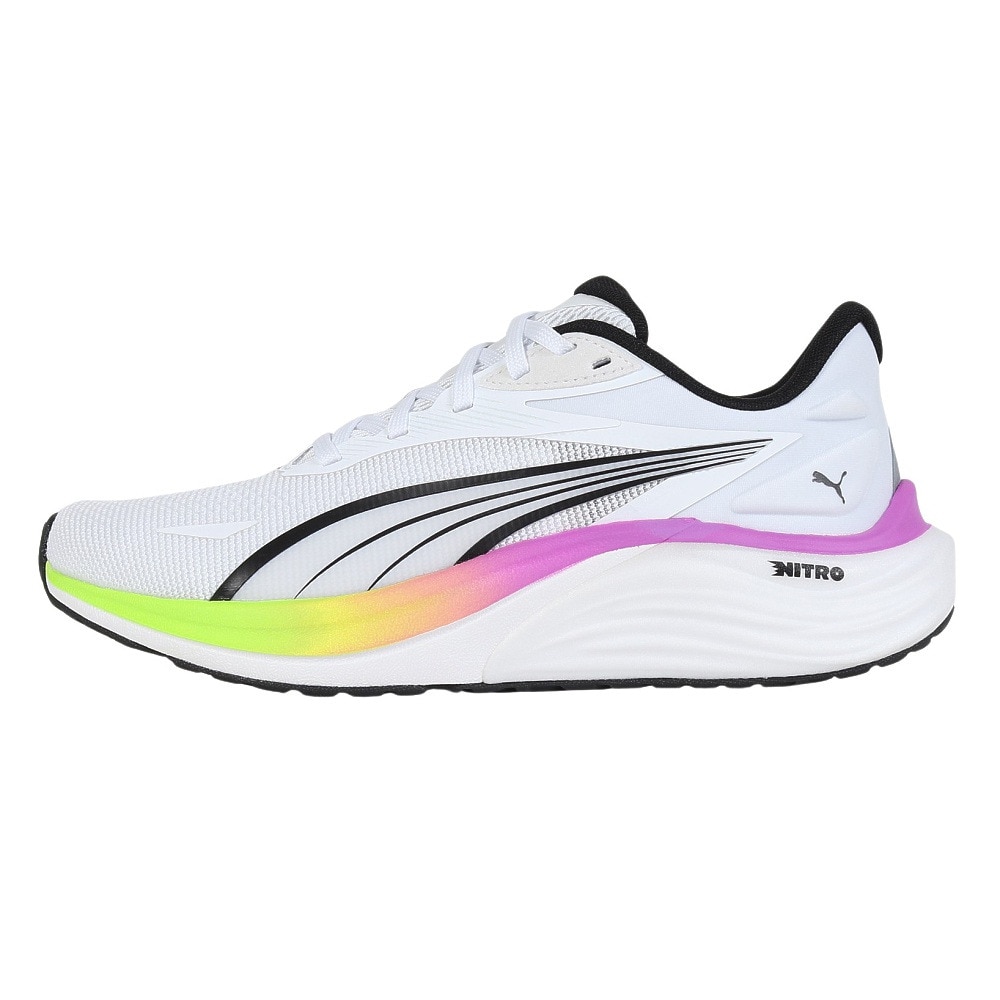 プーマ（PUMA）（メンズ）ランニングシューズ エレクトリファイニトロ4 ホワイト 31078906 スニーカートレーニング マラソン クッション 軽量 反発力
