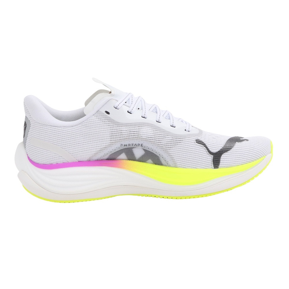 プーマ（PUMA）（メンズ）ランニングシューズ ヴェロシティニトロ3 EG ホワイト 31190201 スニーカー トレーニング マラソン クッション 軽量 反発力