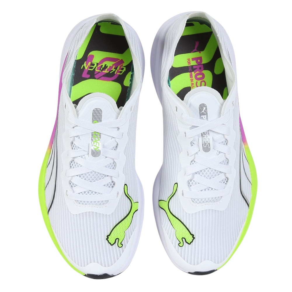プーマ（PUMA）（メンズ）ランニングシューズ リディームプロレーサー EG ホワイト 31190601 スニーカートレーニング マラソン 部活 軽量 安定性 