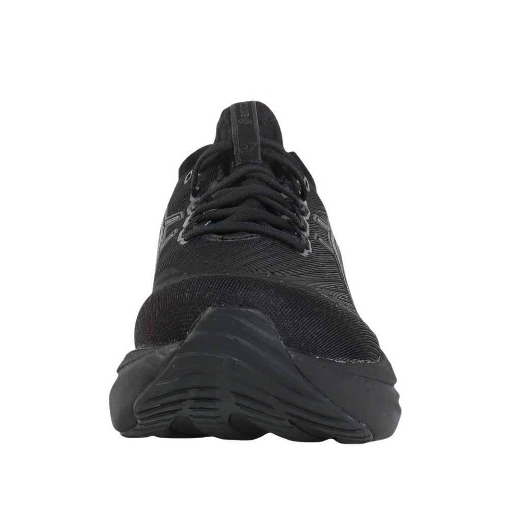アシックス（ASICS）（メンズ）ランニングシューズ ゲルニンバス27 ブラック グレー 1011B958.001 スニーカー クッション GEL-NIMBUS 27