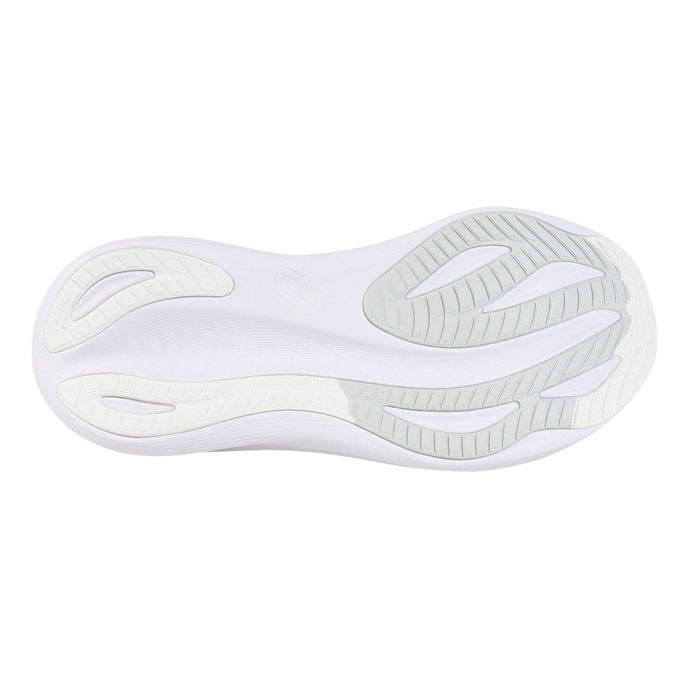 アシックス（ASICS）（メンズ）ランニングシューズ ゲルニンバス27 ホワイト グレー 1011B958.100 スニーカー クッション GEL-NIMBUS 27
