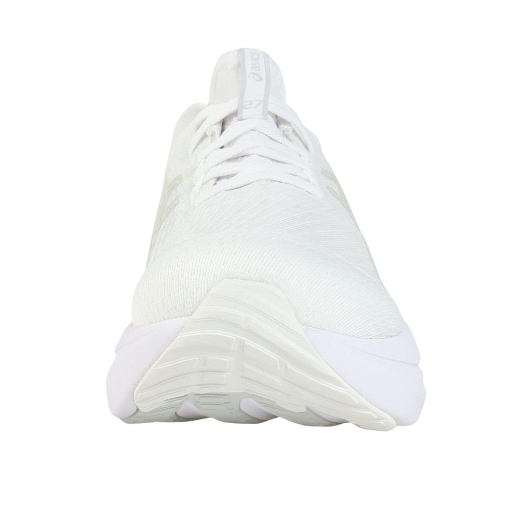 アシックス（ASICS）（メンズ）ランニングシューズ ゲルニンバス27 ホワイト グレー 1011B958.100 スニーカー クッション GEL-NIMBUS 27