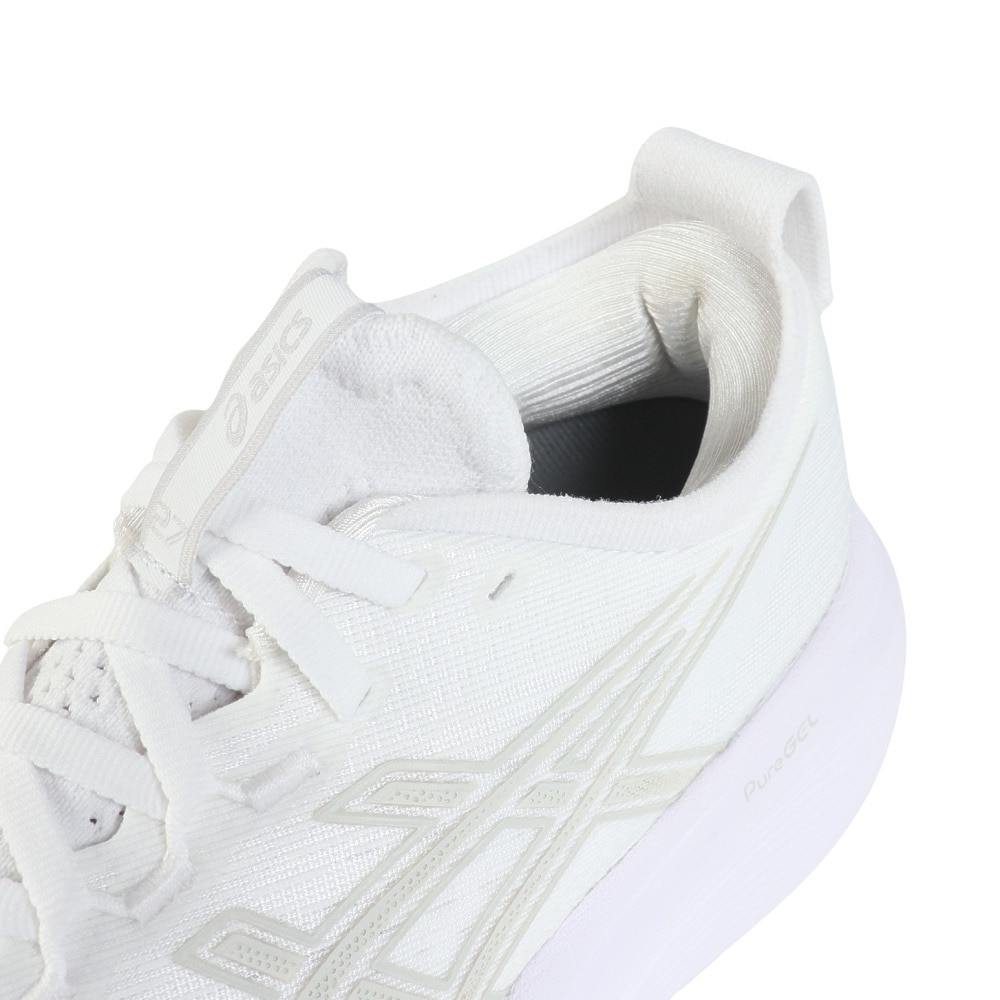 アシックス（ASICS）（メンズ）ランニングシューズ ゲルニンバス27 ホワイト グレー 1011B958.100 スニーカー クッション GEL-NIMBUS 27