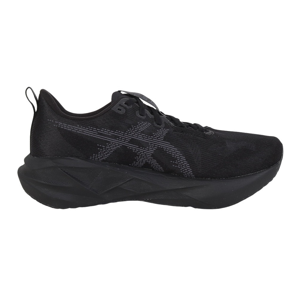 アシックス（ASICS）（メンズ）ランニングシューズ ノヴァブラスト 5 ワイド ブラック グレー 1011B975.002 スニーカー ジョグ クッション性