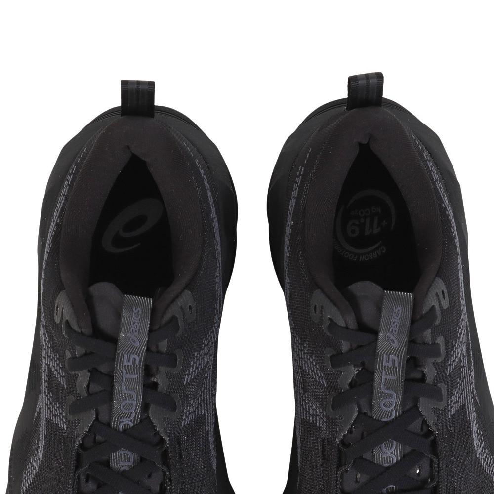 アシックス（ASICS）（メンズ）ランニングシューズ ノヴァブラスト 5 ワイド ブラック グレー 1011B975.002 スニーカー ジョグ クッション性