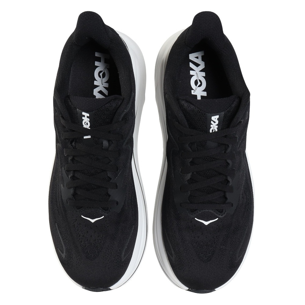 ホカ（HOKA）（メンズ）ランニングシューズ ジョギングシューズ クリフトン 10 ブラック ホワイト 1162030-BWHT スニーカー ウォーキング 超軽量 クッション性
