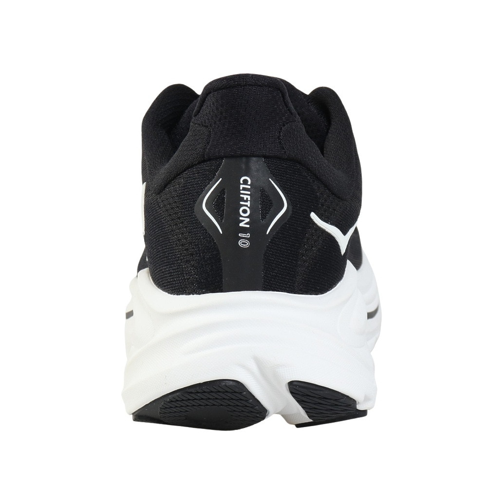 ホカ（HOKA）（メンズ）ランニングシューズ ジョギングシューズ クリフトン 10 ブラック ホワイト 1162030-BWHT スニーカー ウォーキング 超軽量 クッション性