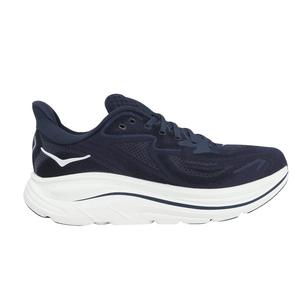 ホカ（HOKA）（メンズ）ランニングシューズ ジョギングシューズ クリフトン 10 ネイビー 1162030-NWT スニーカー ラン ウォーク 超軽量 クッション性 通気性 