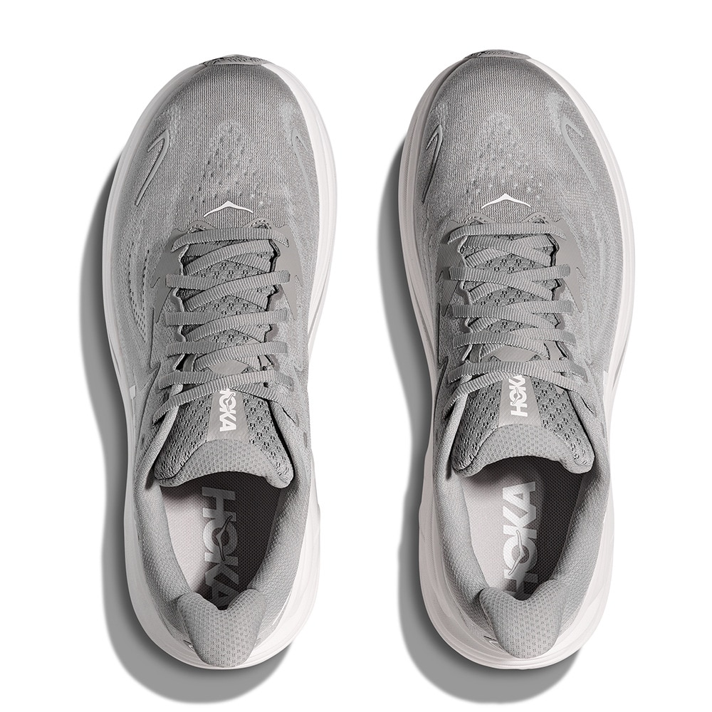 ホカ（HOKA）（メンズ）ランニングシューズ ジョギングシューズ クリフトン 10 グレー 1162030-STLLR スニーカー ラン ウォーク 超軽量 クッション性 通気性