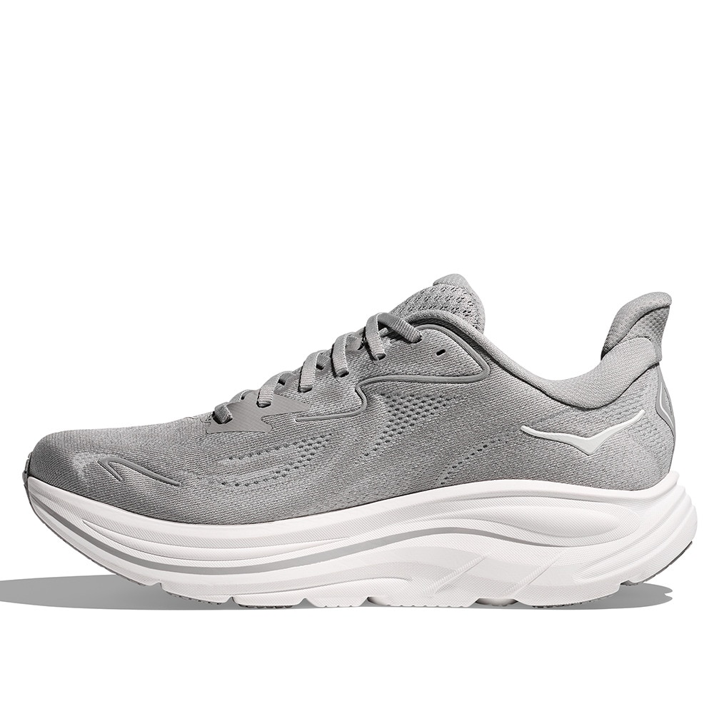 ホカ（HOKA）（メンズ）ランニングシューズ ジョギングシューズ クリフトン 10 グレー 1162030-STLLR スニーカー ラン ウォーク 超軽量 クッション性 通気性