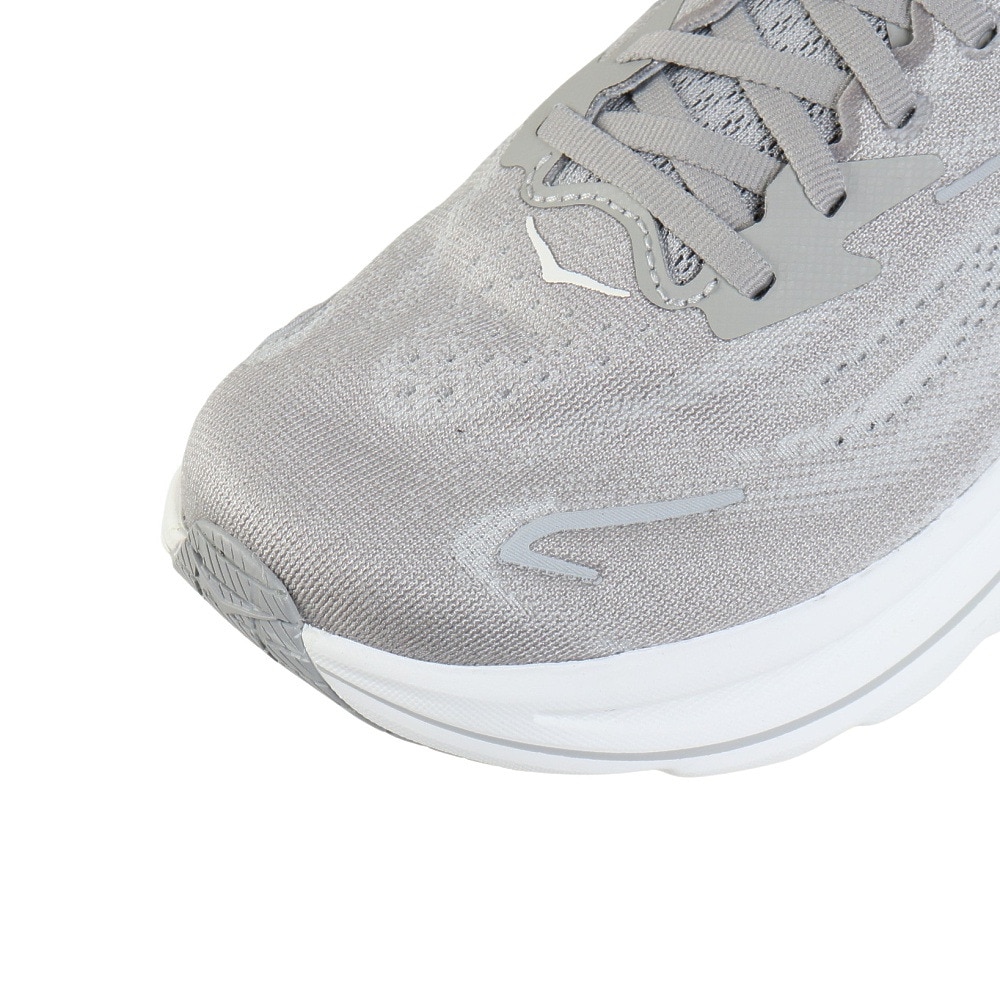 ホカ（HOKA）（メンズ）ランニングシューズ ジョギングシューズ クリフトン 10 グレー 1162030-STLLR スニーカー ラン ウォーク 超軽量 クッション性 通気性