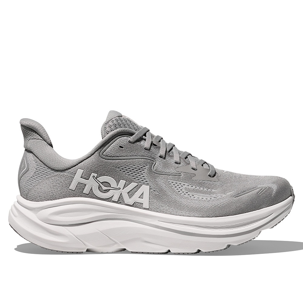 ホカ（HOKA）（メンズ）ランニングシューズ ジョギングシューズ クリフトン 10 グレー 1162030-STLLR スニーカー ラン ウォーク 超軽量 クッション性 通気性