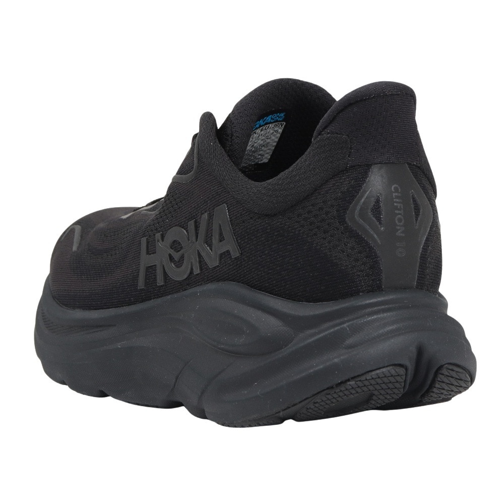 ホカ（HOKA）（メンズ）ランニングシューズ ジョギングシューズ クリフトン 10 ワイド ブラック 1162032-BBLC スニーカー ラン ウォーク 超軽量 クッション性