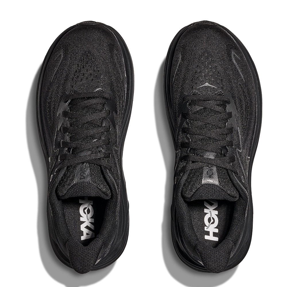 ホカ（HOKA）（メンズ）ランニングシューズ ジョギングシューズ クリフトン 10 ワイド ブラック 1162032-BBLC スニーカー ラン ウォーク 超軽量 クッション性