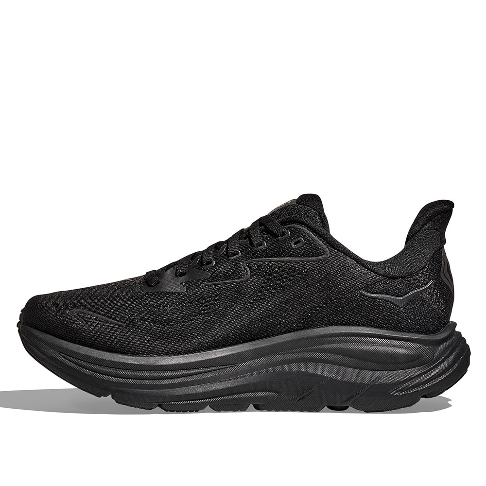 ホカ（HOKA）（メンズ）ランニングシューズ ジョギングシューズ クリフトン 10 ワイド ブラック 1162032-BBLC スニーカー ラン ウォーク 超軽量 クッション性