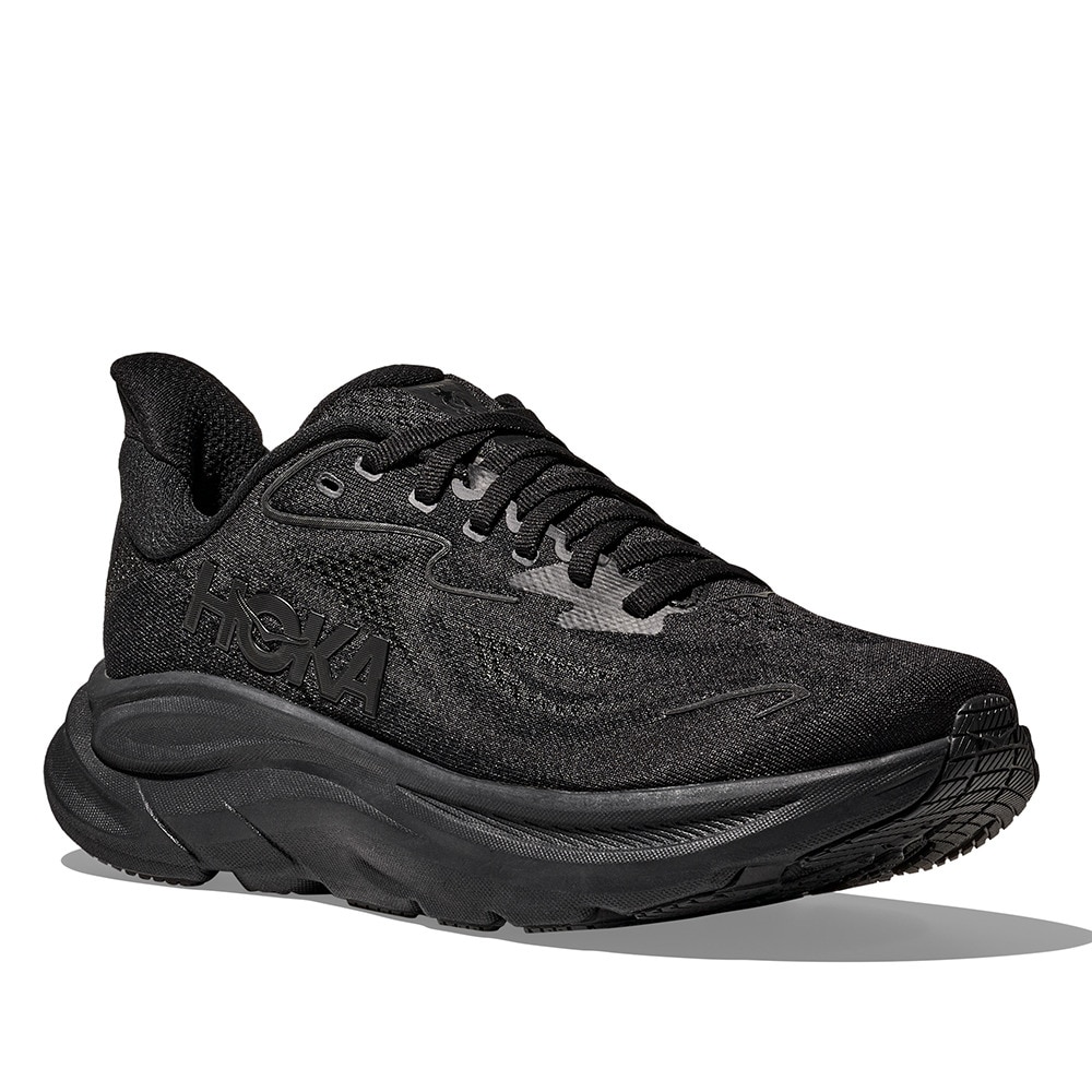 ホカ（HOKA）（メンズ）ランニングシューズ ジョギングシューズ クリフトン 10 ワイド ブラック 1162032-BBLC スニーカー ラン ウォーク 超軽量 クッション性