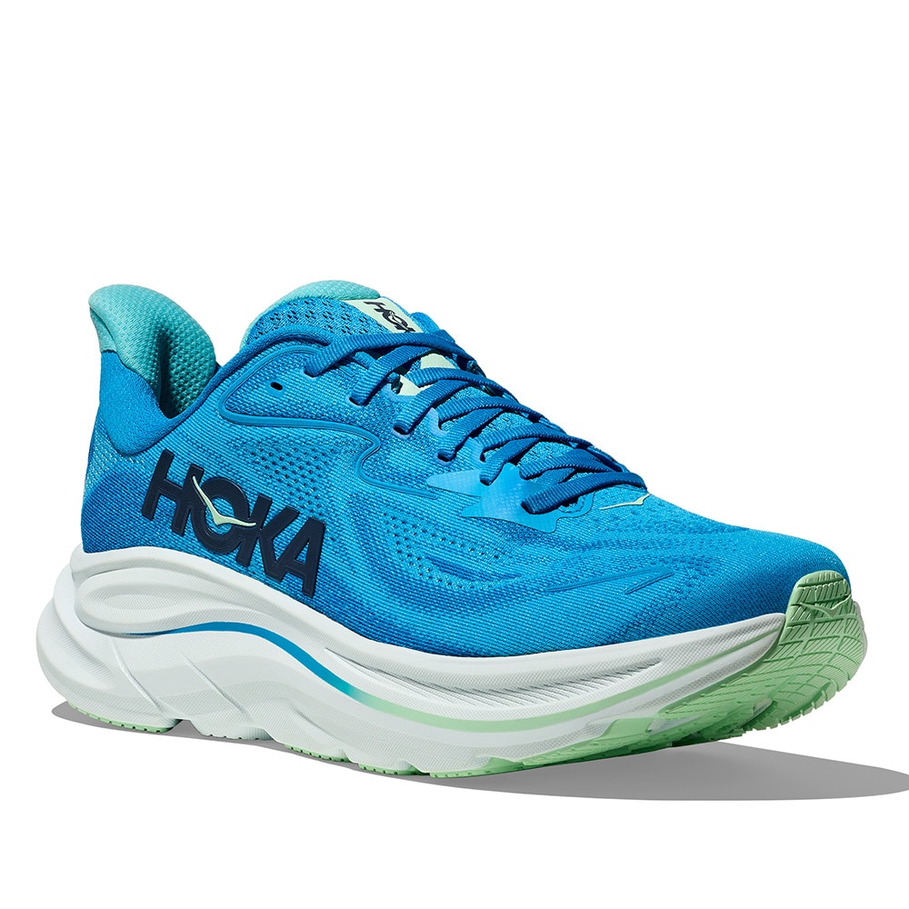 ホカ（HOKA）（メンズ）ランニングシューズ ジョギングシューズ クリフトン 10 ワイド ロイヤルブルー 1162032-HSK スニーカー ラン ウォーク 超軽量 通気性
