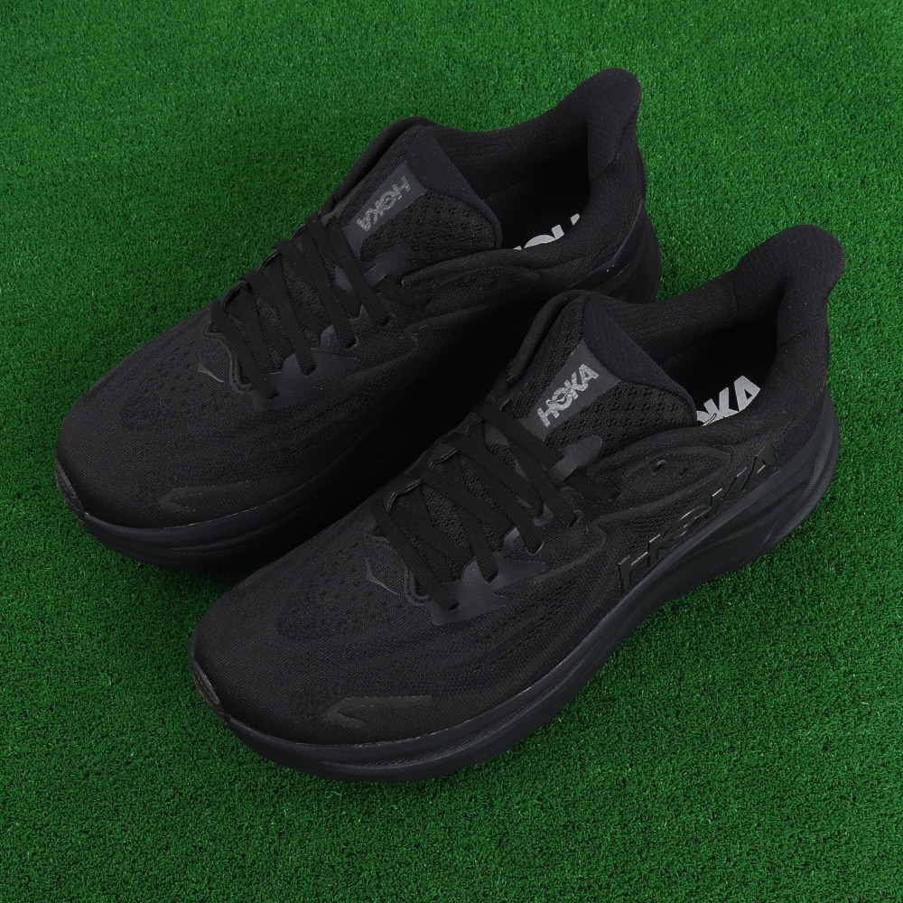 ホカ（HOKA）（メンズ）ランニングシューズ ジョギングシューズ クリフトン 10 ブラック 1162030-BBLC スニーカー ウォーキング ロード 超軽量 クッション性 