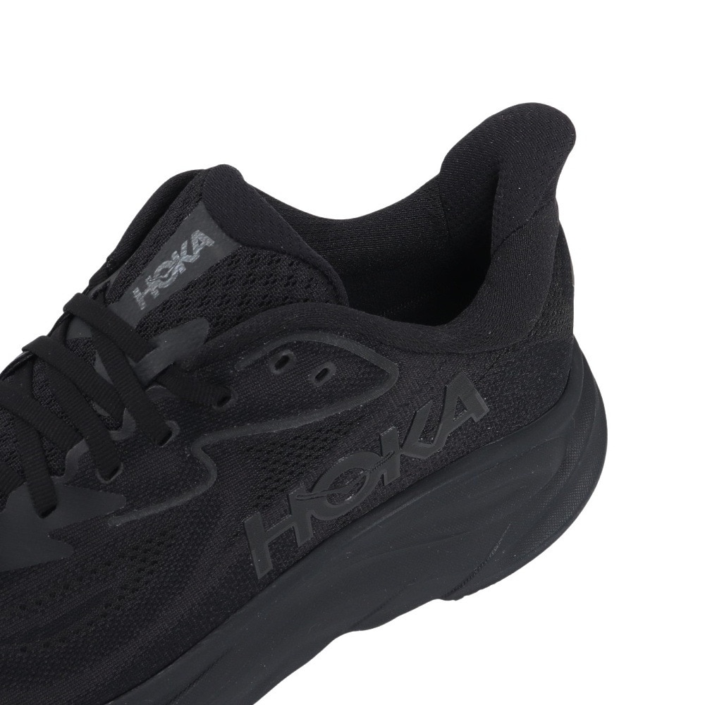 ホカ（HOKA）（メンズ）ランニングシューズ ジョギングシューズ クリフトン 10 ブラック 1162030-BBLC スニーカー ウォーキング ロード 超軽量 クッション性 