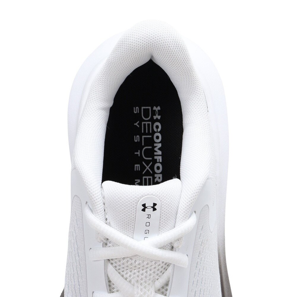 アンダーアーマー（UNDER ARMOUR）（メンズ）ランニングシューズ ジョギングシューズ チャージド ローグ 5 ワイド ホワイト 3028255 100 スニーカー