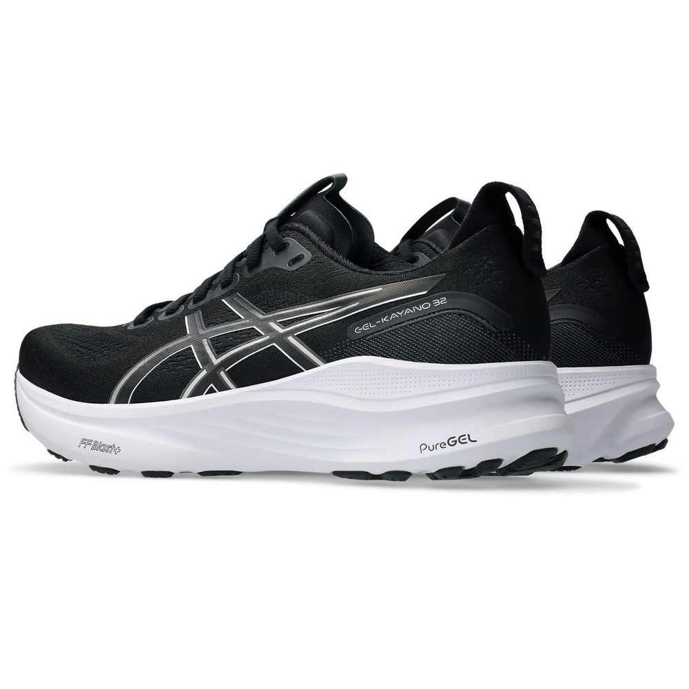 アシックス（ASICS）（メンズ）【先行予約商品】 ランニングシューズ ジョギングシューズ GEL-KAYANO 32 EX WIDE ブラック ホワイト 1011C054.002 快適性 