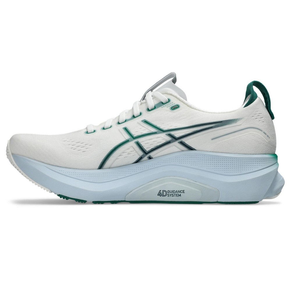 アシックス（ASICS）（メンズ）ランニングシューズ ジョギングシューズ ゲルカヤノ 32 ホワイト グリーン 1011C052.102 スニーカー