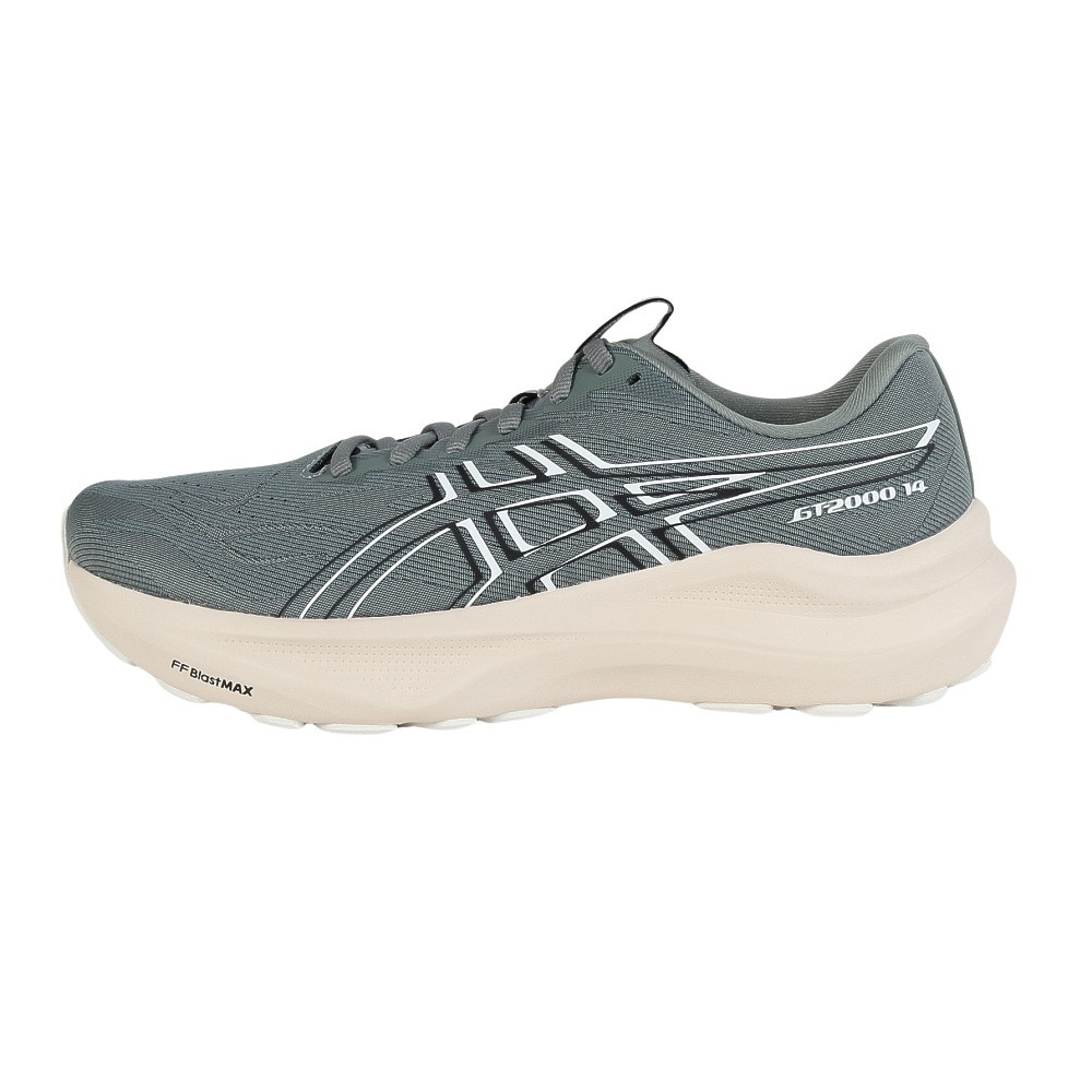 アシックス（ASICS）（メンズ）ランニングシューズ ジョギングシューズ GT-2000 14 グリーン ホワイト 1011C056.020