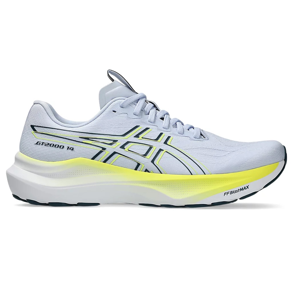 アシックス（ASICS）（メンズ）ランニングシューズ ジョギングシューズ GT-2000 14 ホワイト イエロー 1011C056.400