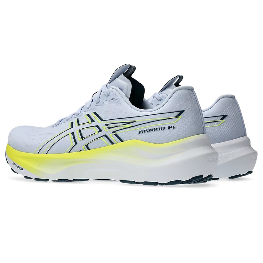 アシックス（ASICS）（メンズ）ランニングシューズ ジョギングシューズ GT-2000 14 ホワイト イエロー 1011C056.400