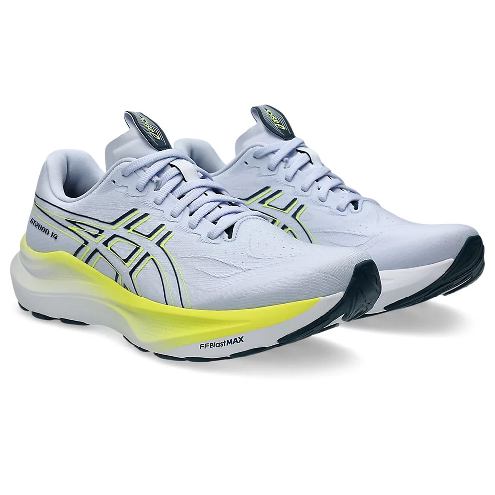 アシックス（ASICS）（メンズ）ランニングシューズ ジョギングシューズ GT-2000 14 ホワイト イエロー 1011C056.400