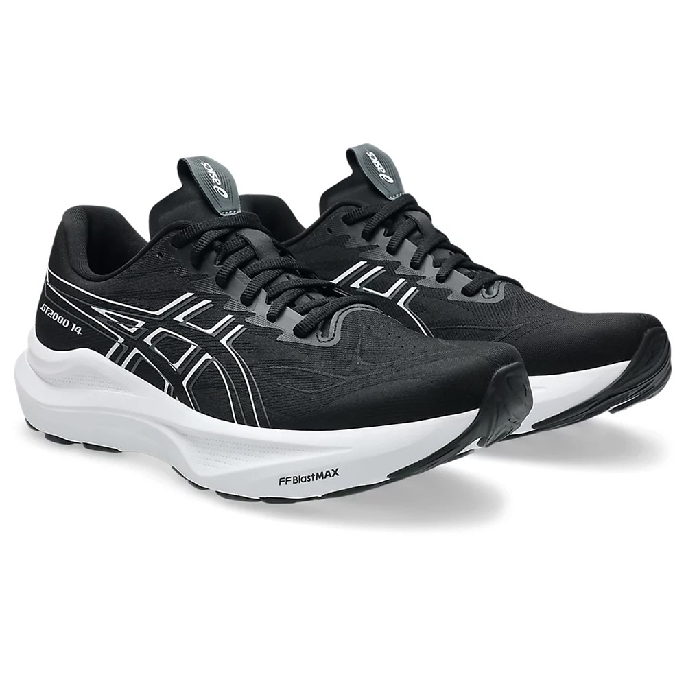 アシックス（ASICS）（メンズ）ランニングシューズ ジョギングシューズ GT-2000 14 エクストラワイド ブラック ホワイト 1011C057.001