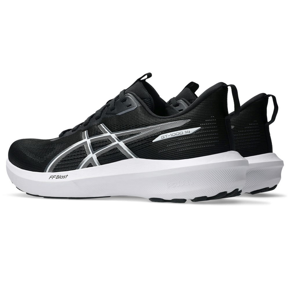 アシックス（ASICS）（メンズ）ランニングシューズ ジョギングシューズ GT-1000 14 ブラック ホワイト 1011C077.002