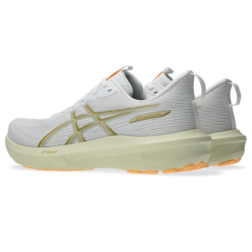 アシックス（ASICS）（メンズ）ランニングシューズ ジョギングシューズ ホワイト グリーン GT-1000 14 1011C077.100