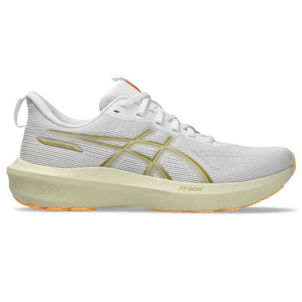 アシックス（ASICS）（メンズ）ランニングシューズ ジョギングシューズ ホワイト グリーン GT-1000 14 1011C077.100