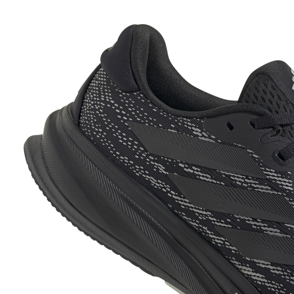 アディダス（adidas）（メンズ）ランニングシューズ ジョギングシューズ スーパーノヴァ ライズ 2 ランニング ブラック JQ7707 スニーカー