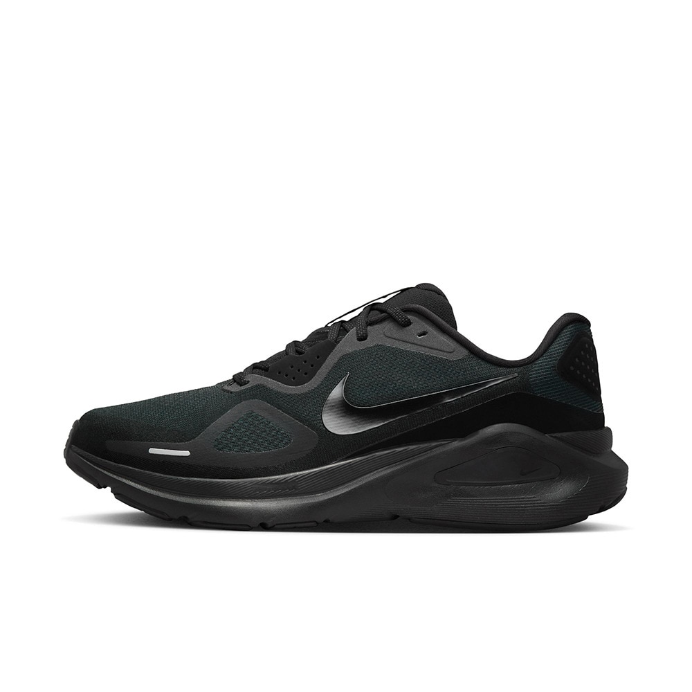ナイキ（NIKE）（メンズ）ランニングシューズ ジョギングシューズ ストラクチャー 26 ブラック HJ1102-001 クッション性 耐久性 