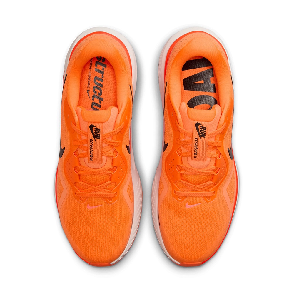 ナイキ（NIKE）（メンズ）ランニングシューズ ジョギングシューズ ストラクチャー 26 オレンジ HJ1102-800 クッション性 耐久性