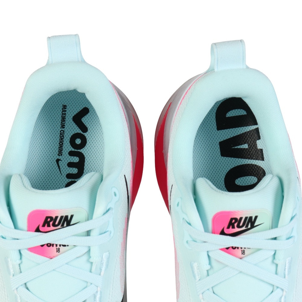ナイキ（NIKE）（メンズ）ランニングシューズ ジョギングシューズ ズーム ボメロ 18 ライトブルー HM6803-403 軽量 クッション性 通気性
